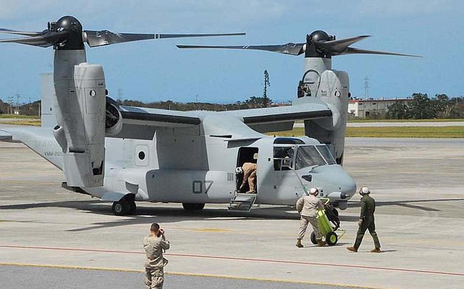 The Osprey has landed on Okinawa | Stars and Stripes